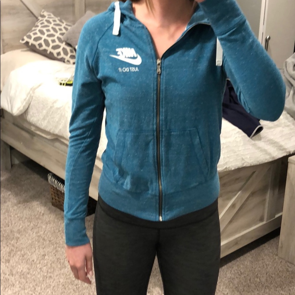 Blue Nike zip up